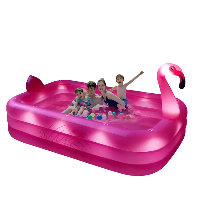 inflatable flamingo pool