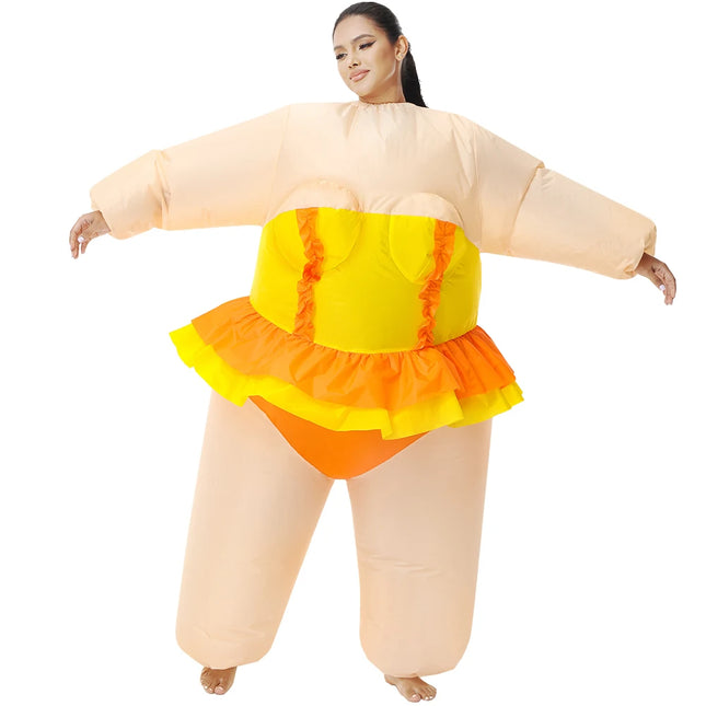 inflatable funny fat woman costume