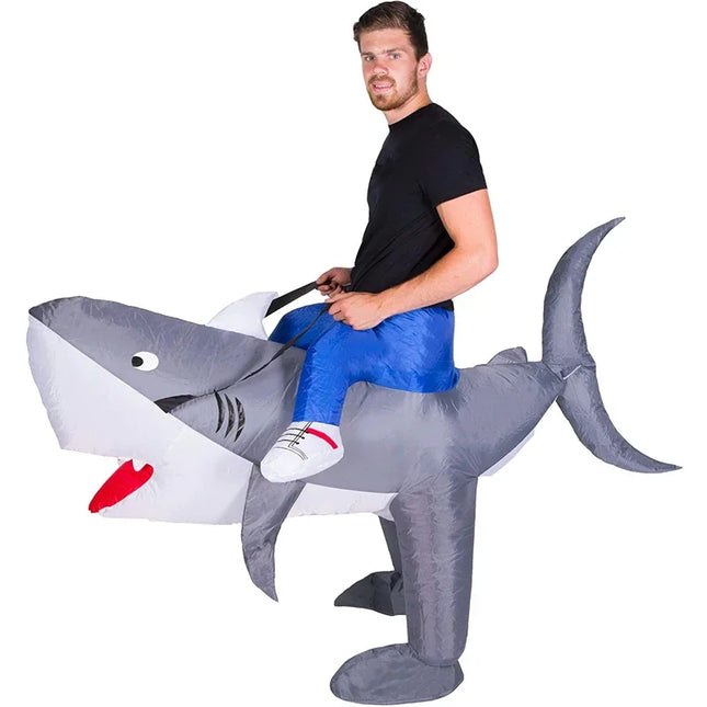 inflatable great white shark costume