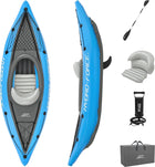 inflatable kayak with paddle and pump