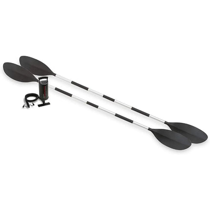 inflatable kayak with seats and paddle