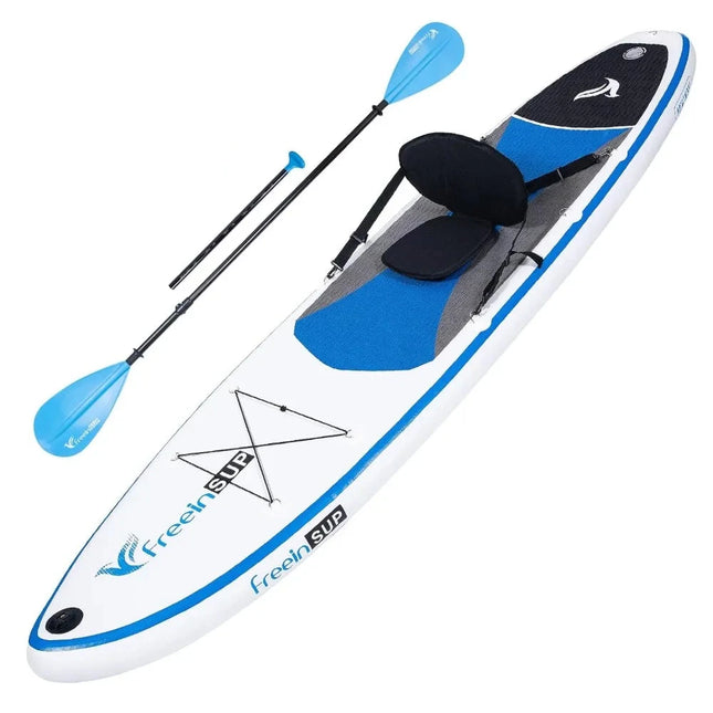 inflatable paddle board with kayak seat