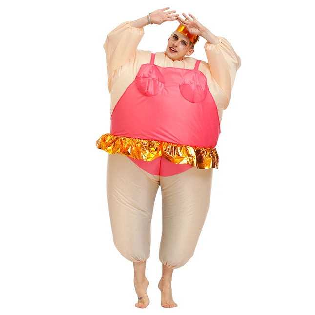 inflatable pink princess costume