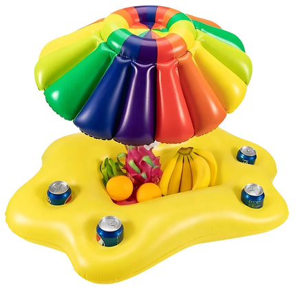 inflatable pool bar with umbrella
