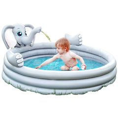 inflatable pool with sprinkler