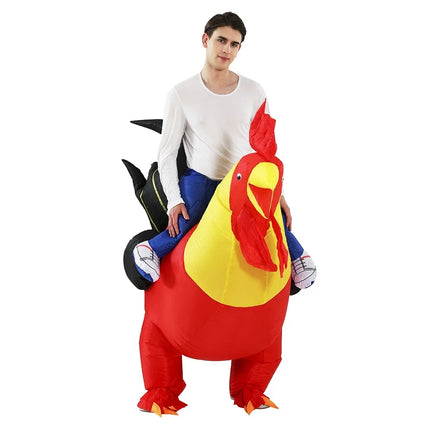 inflatable rooster costume adult