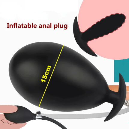 inflatable silicone butt plug