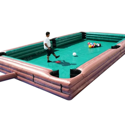 inflatable soccer field human pool table
