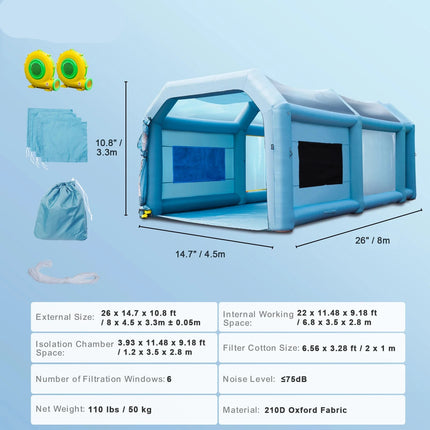 inflatable spray paint booth