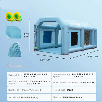 inflatable spray paint booths