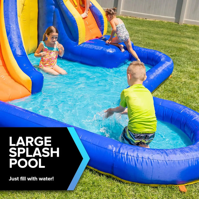 inflatable water slide backyard