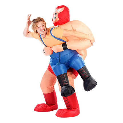 inflatable wrestler costume