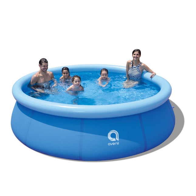 large inflatable pool with pump