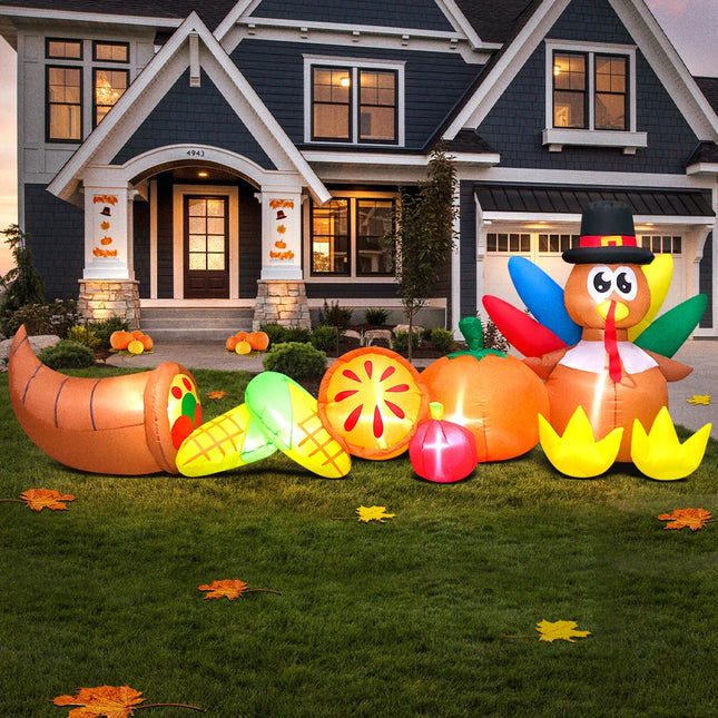 large outdoor inflatable turkey