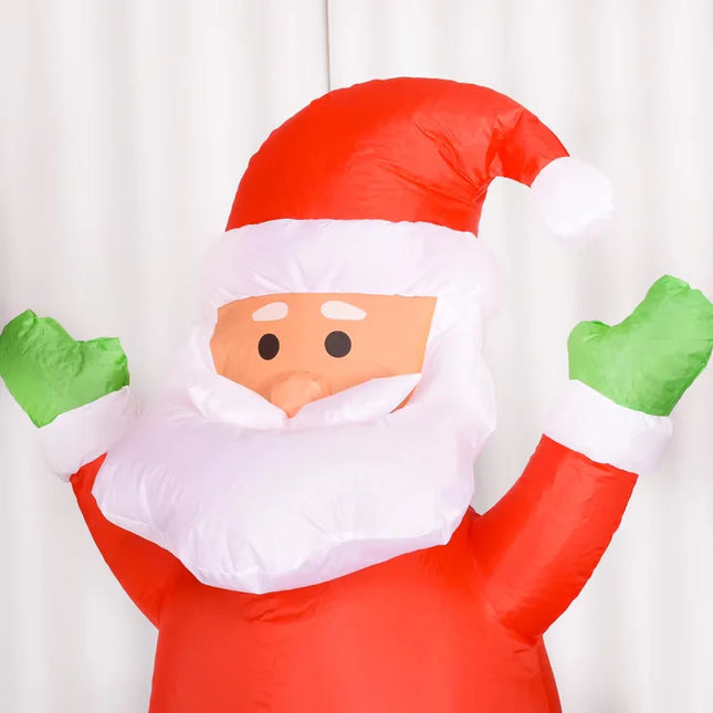 outdoor inflatable Santa on stand