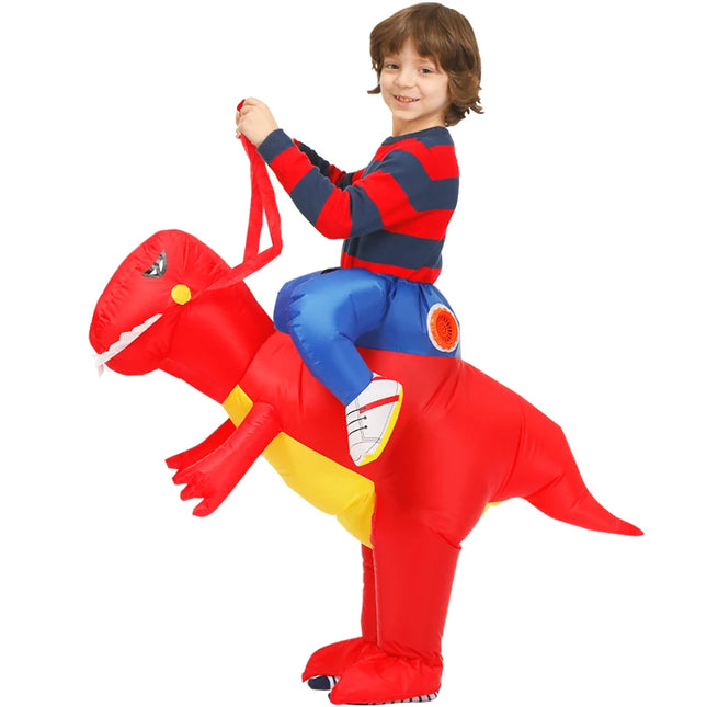 red inflatable dinosaur costume for kids