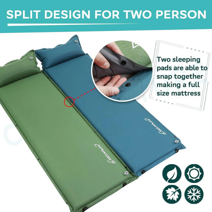 self-inflating camping pad