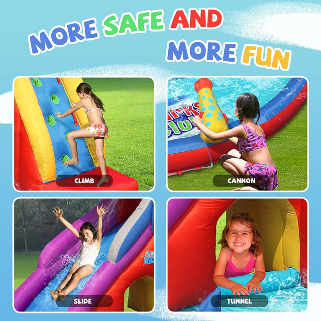 shark inflatable water slide