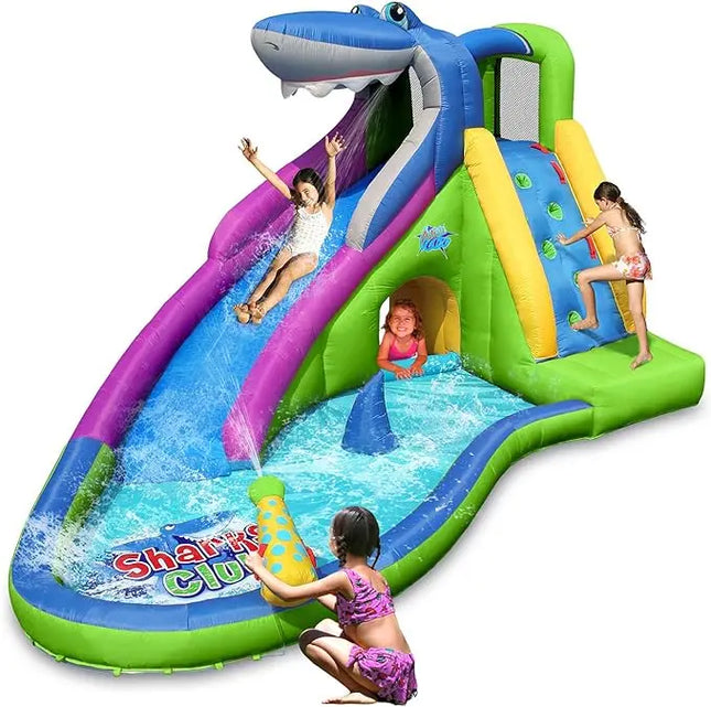 shark water slide inflatable for kids