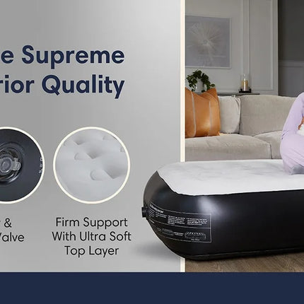 twin air bed with storage bag