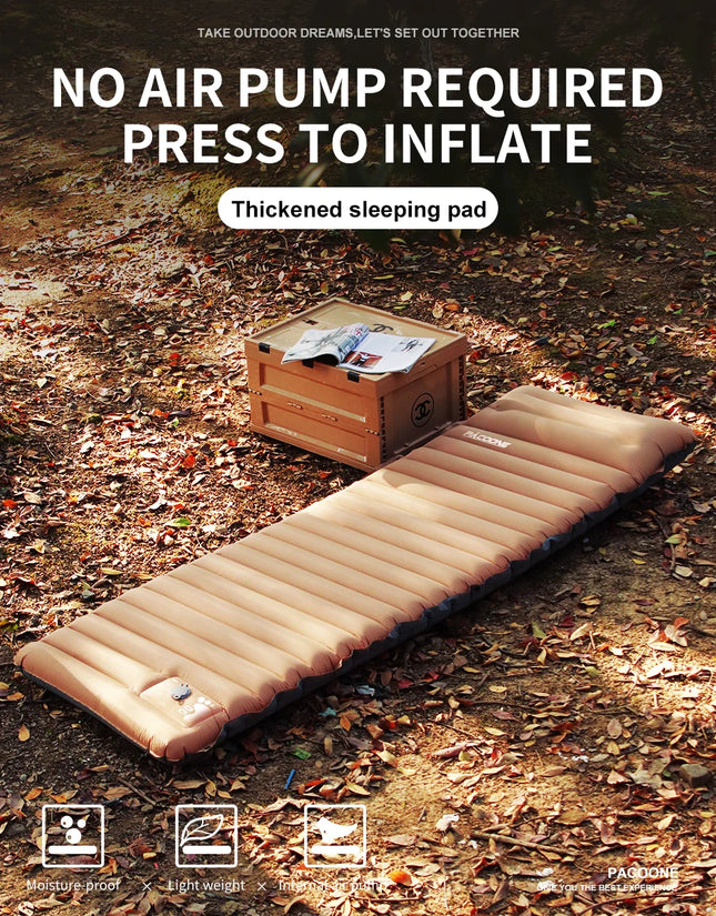 twin inflatable camping mattress