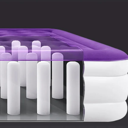 twin sized air bed with built-in pump