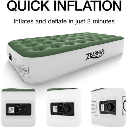 twin travel air bed with pump